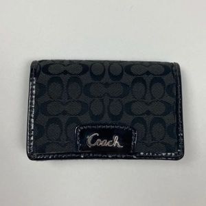 Mini black c logo coach wallet